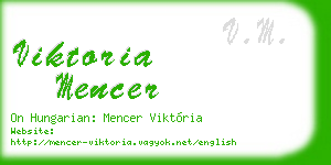 viktoria mencer business card